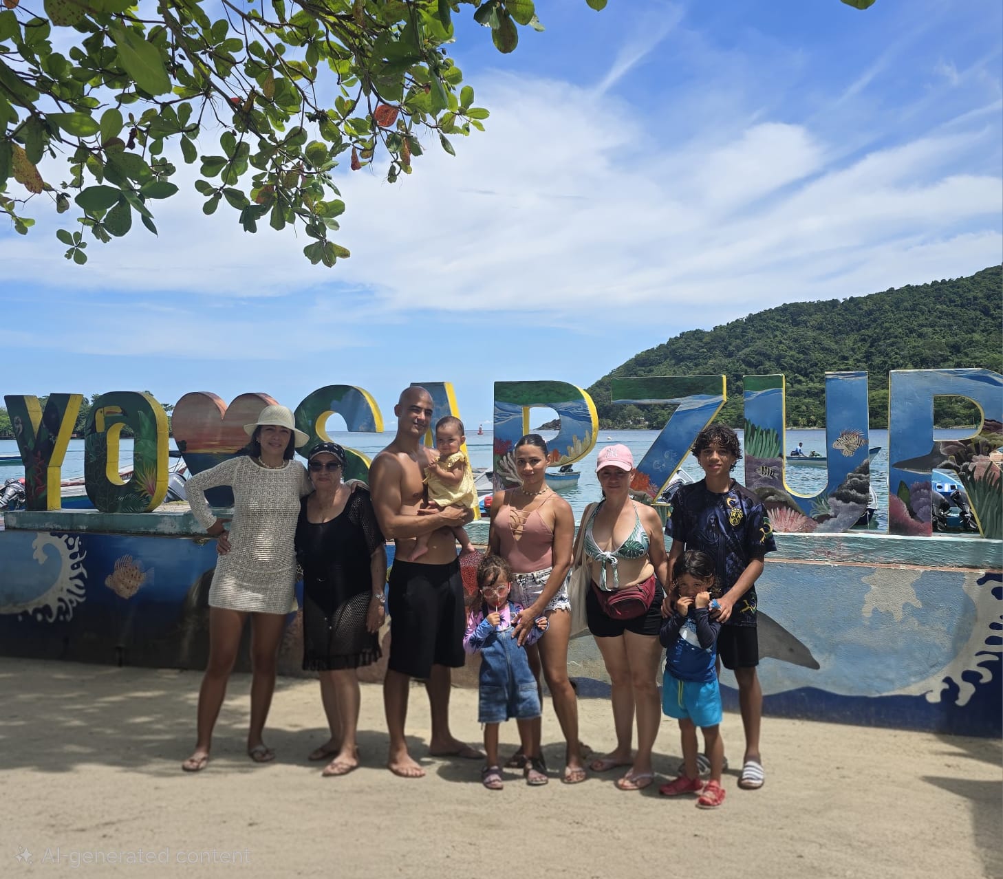The Fergerstrom family in Sapzurro, Colombia