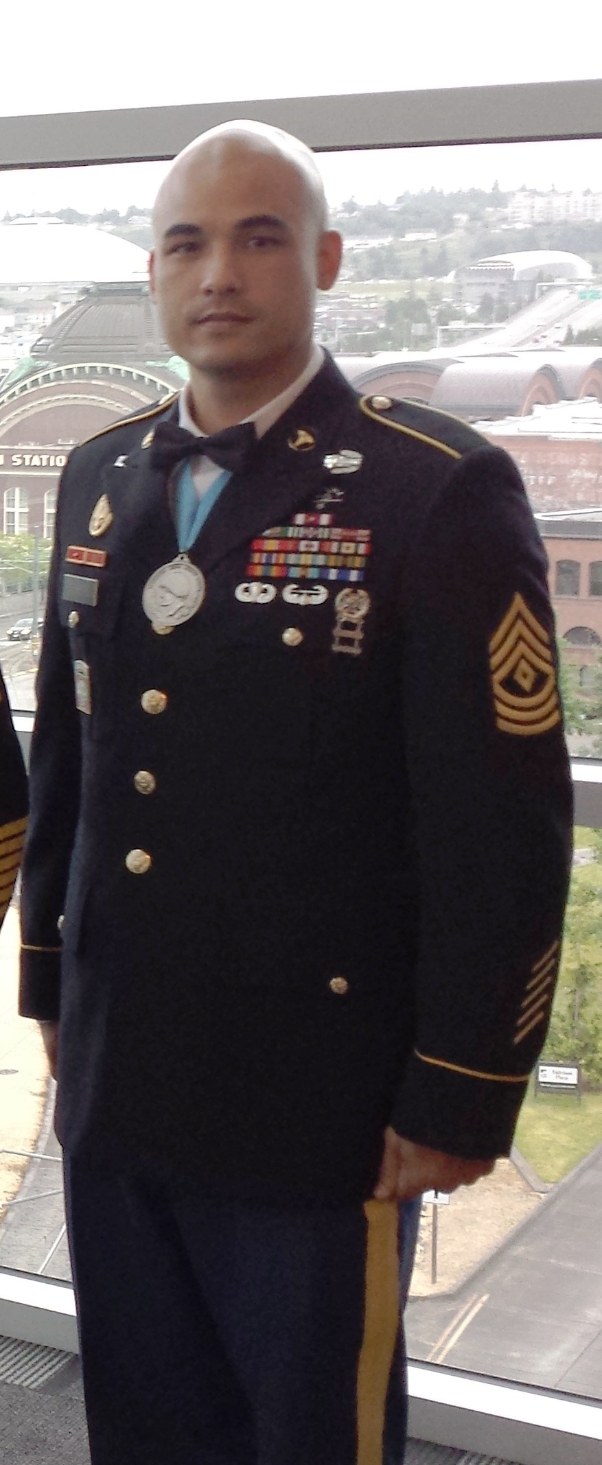 1SG Avery Fergerstrom, A Co MAMC Dining-In — Sergeant Audie Murphy Medal